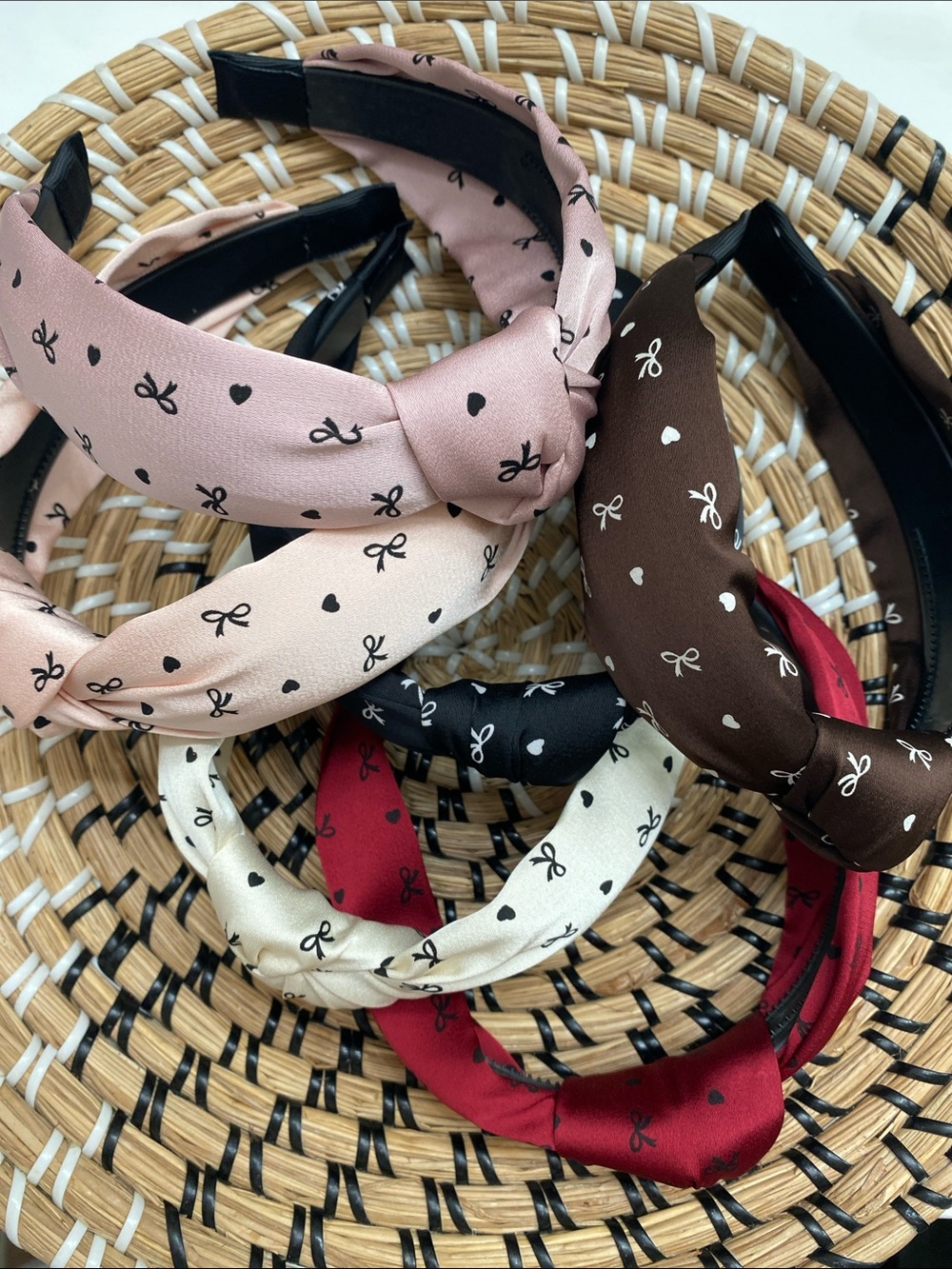 Bow Print Knot Headband - Choose 1